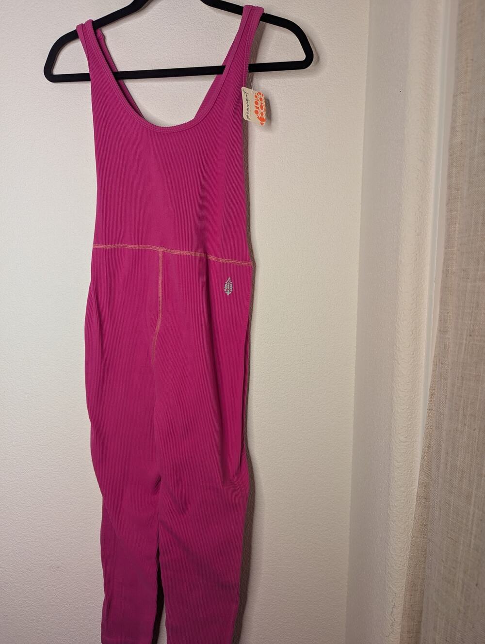 Free People Movement NWT Free Throw Onesie XL Pink Crossback Yoga Athleisure